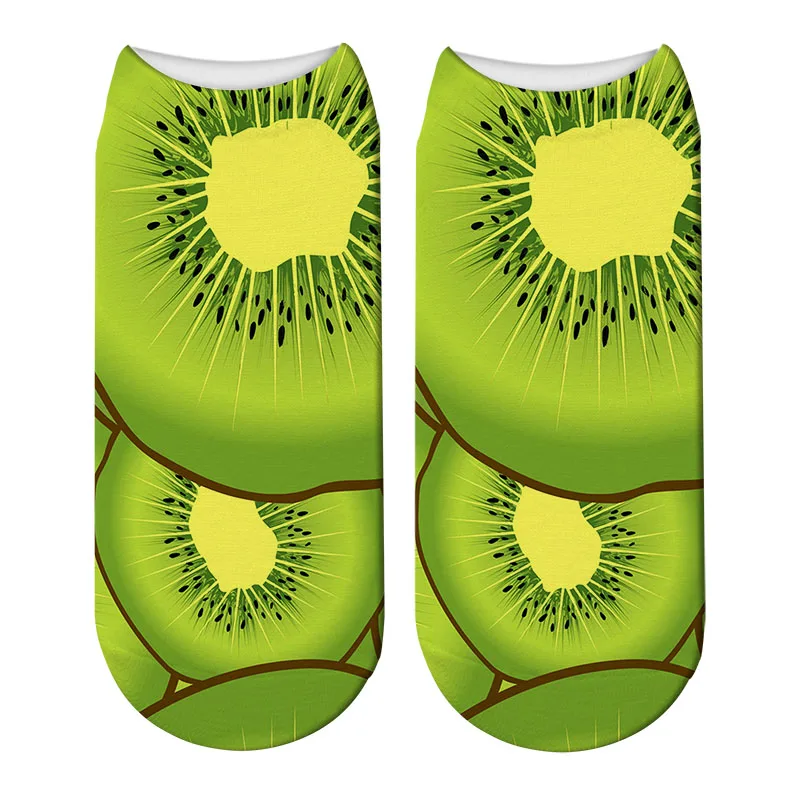 Новые модные женские носки с 3D принтом креативные Забавные милые Мультяшные