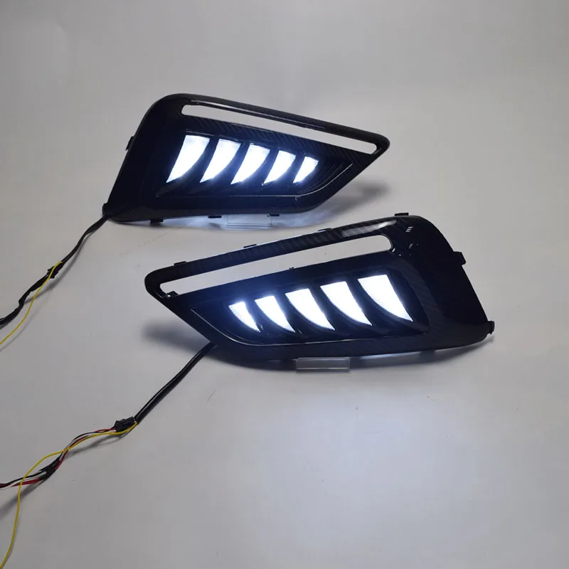 

Автомобильные фары на бампер MG 6 MG6, дневсветильник 2017 2018 Y, автомобильные аксессуары, светодиодный дневной свет DRL для MG6, противотуманные фар...