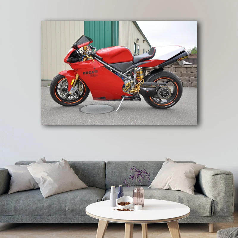 Постеры и принты на холсте DUCATI 996 для мотоцикла супербайка мускулов мотоциклов