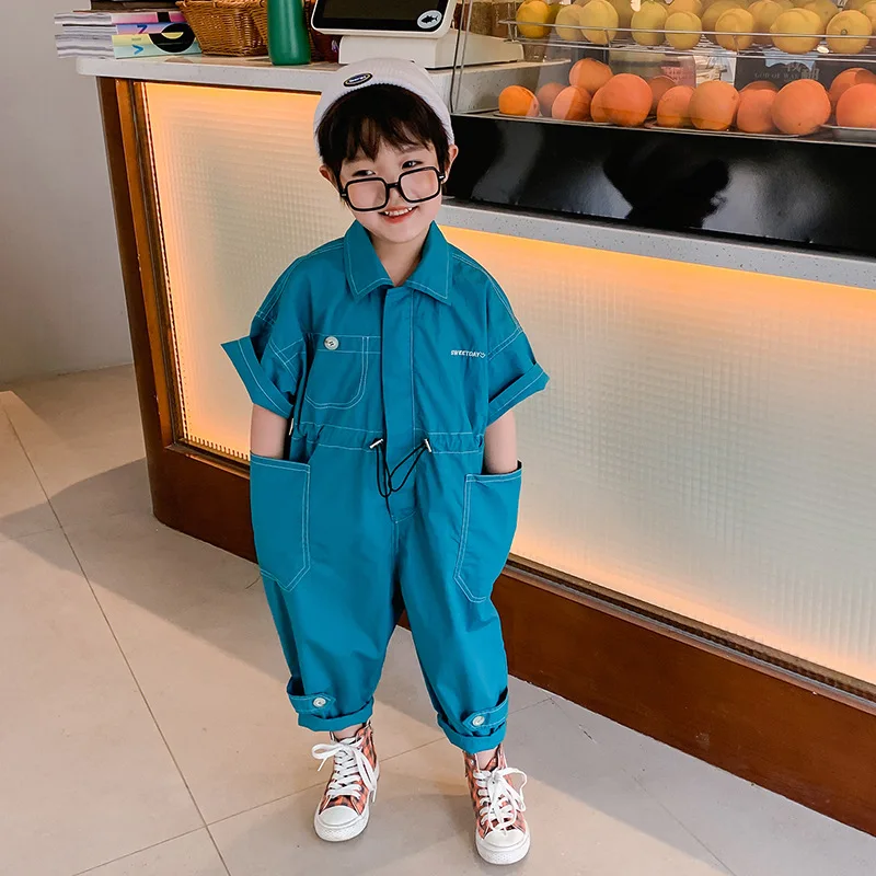 

Детская одежда Летний костюм для мальчиков 2021 сезон весна-лето новой повседневной детской одежды, зимние комбинезоны