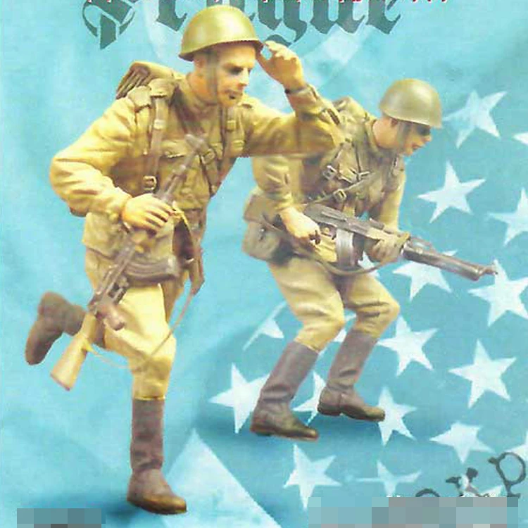 

1/35 советская пехота II (Прага 1968, операция "Дунай") (2), смоляная модель солдатика ГК, комплект в разобранном и неокрашенном виде