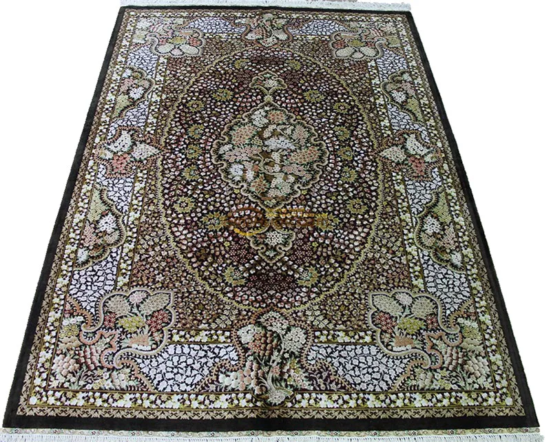 Goede Zijden Perzisch Tapijt Oosterse Tapijten Handgeweven Tapijten Voor Woonkamer Patterngc117psilkyg28