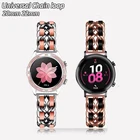 Ремешок для часов Huawei GT2 Samsung Galaxy Watch 3 46 мм Gear S3Fossil Q, универсальный браслет с цепочкой из нержавеющей стали, 20 мм 22 мм