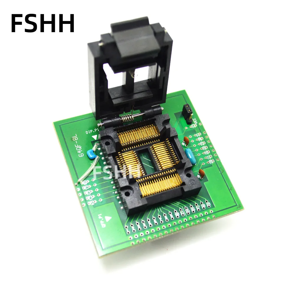 

64QF-8L programmer adapter FPQ-64-1.0-08 test socket TQFP64 LQFP64 QFP64 to DIP28 adapter