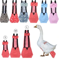 pet chicken duck diaper washable poultry goose washable clothes bowknot design with elastic band farm supplies drop shipping