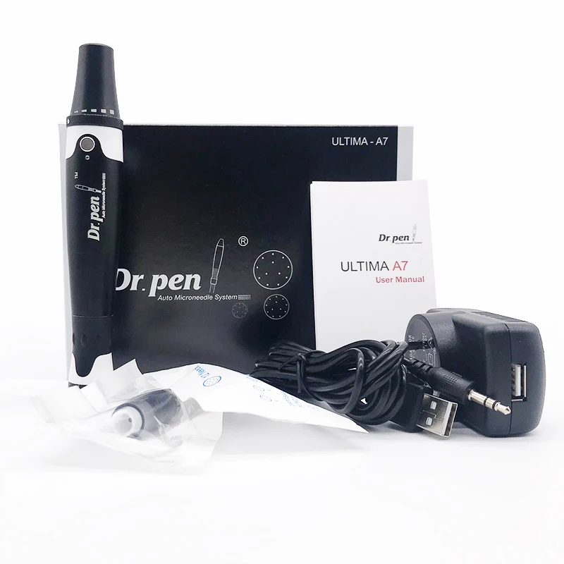 Профессиональный моторизованный мезо машина Ultima Dr. pen A7 Электрический Дерма прокатки инструмент для иглы картридж питательная эссенция импорт