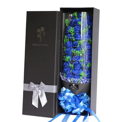 Имитация поддельного Розового мыла, букет на День святого Валентина, Подарочная коробка, подарок на день рождения для девушек, подруг, сделай сам, корейское творчество, Роза навсегда - Цвет: 10