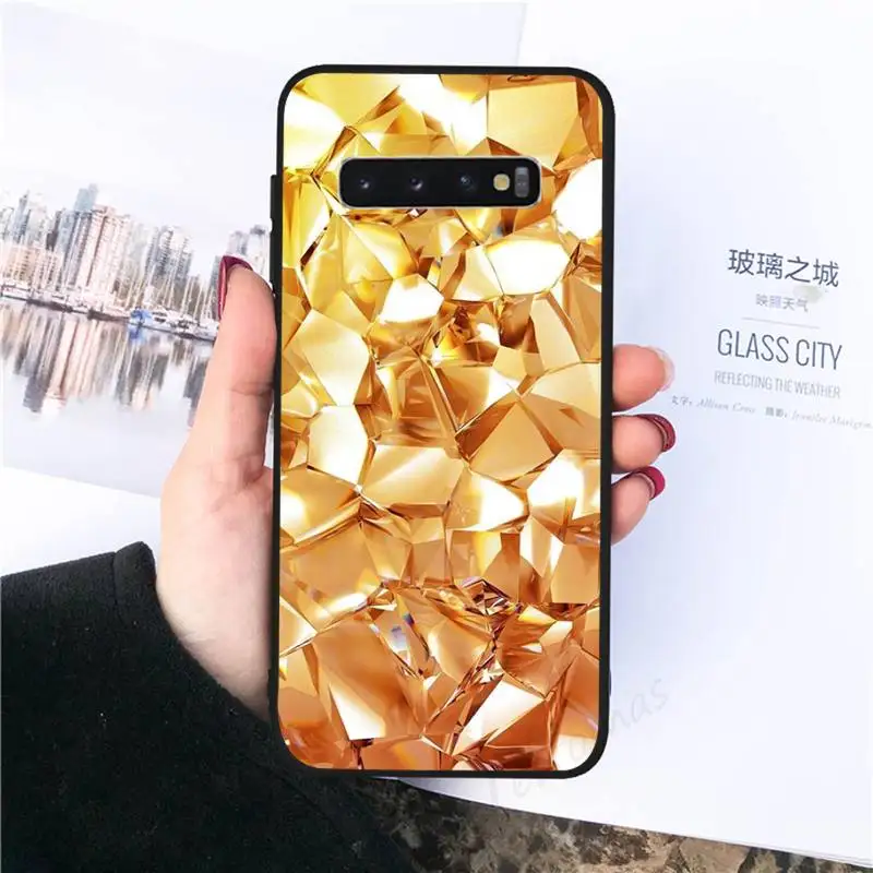 

diamond Bling geometric rhombus Phone Case For Samsung galaxy S 7 8 9 10 20 edge A 6 10 20 30 50 51 70 note 10 plus