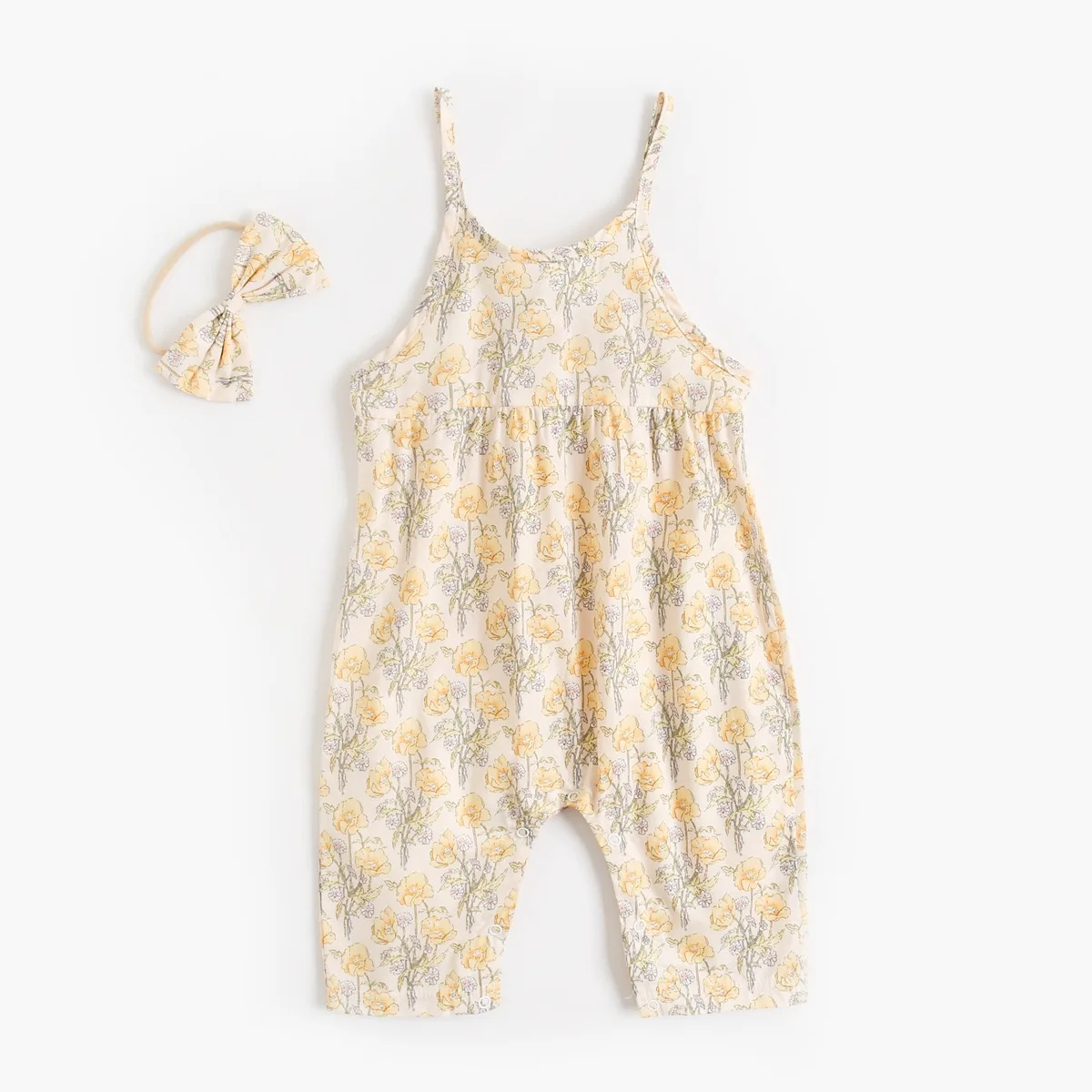 

Summer Fashion Cute Newborn Baby Rompers Kawaii Satin Girl's Clothes Babysuit 100% Cotton Infant Kids Jumpsuit with Headband