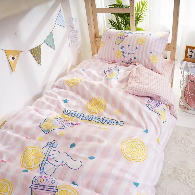 Кавайный Sanrio мультяшный Коричный (простыня + наволочка пододеяльник) мягкий