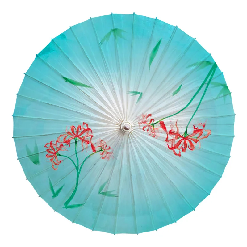 84cm Oil Paper Umbrellas Women's Ancient Style Flowers Umbrella Rain Women Proof Handmade Paraguas Parasol Sombrilla Decor | Дом и сад