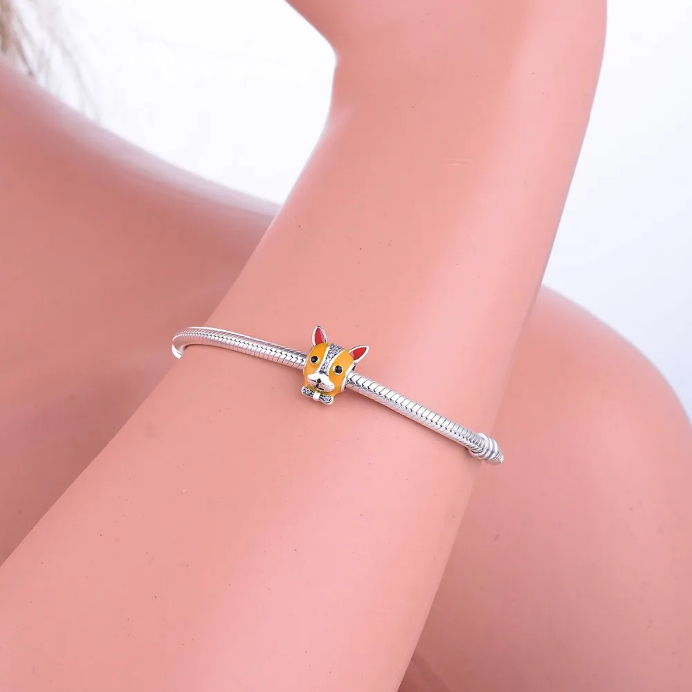 Женский браслет из серебра 925 пробы с мультяшными собаками | Украшения и