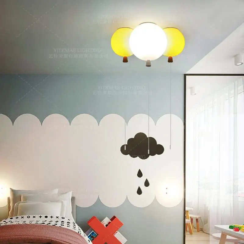 Современный подвесной светильник в виде воздушного шара для детской комнаты