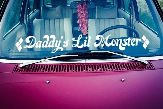 Для оконных баннеров для тела Daddy's Lil Monster Harley Квинн, джокер девушка женщина виниловая наклейка