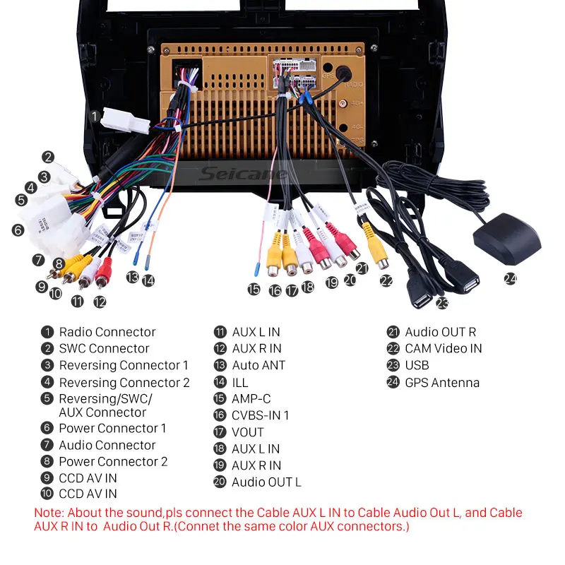 Автомагнитола Seicane с сенсорным HD-экраном GPS-навигацией 10 1 дюйма Android 8 для Toyota Prado