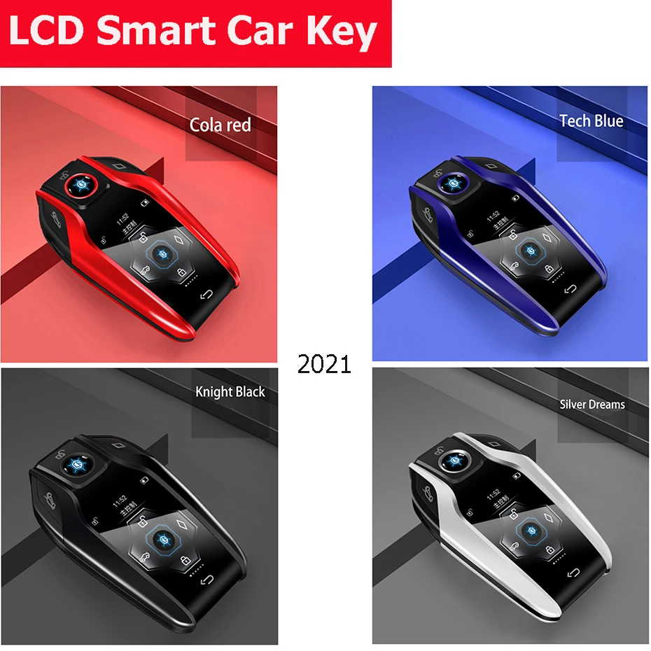 Система бесключевого доступа автомобиля/Smart ЖК дисплей сенсорный автомобильный ключ комплект