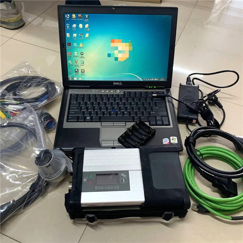 

MB Star C5 SD Connector C5 Diagnostic Tool + Used Laptop D630 win7 64bit OS 2021.06V software Auto Scanner