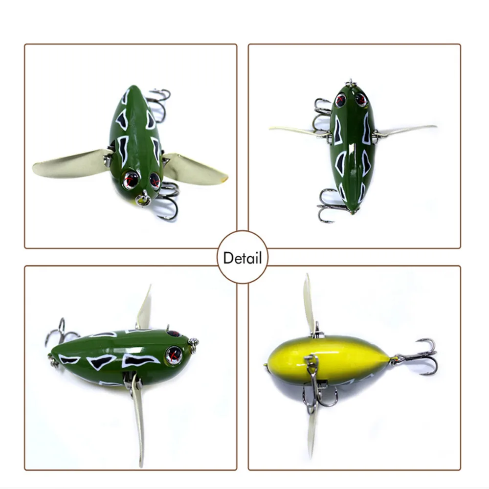 1 шт. Поверхностная приманка наживка 6 см 12,7 г плавающая наживка Топ воды Crankbait воблер, твердая Поппер приманка Whopper Plopper твердая приманка