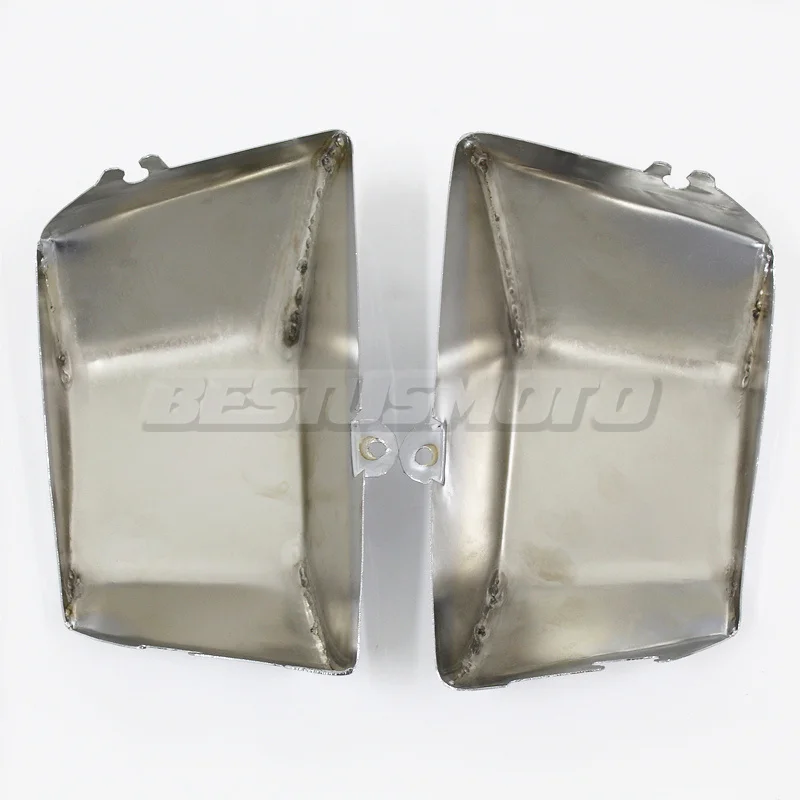 Боковой обтекатель для мотоцикла из хромированной стали и металла аккумулятора