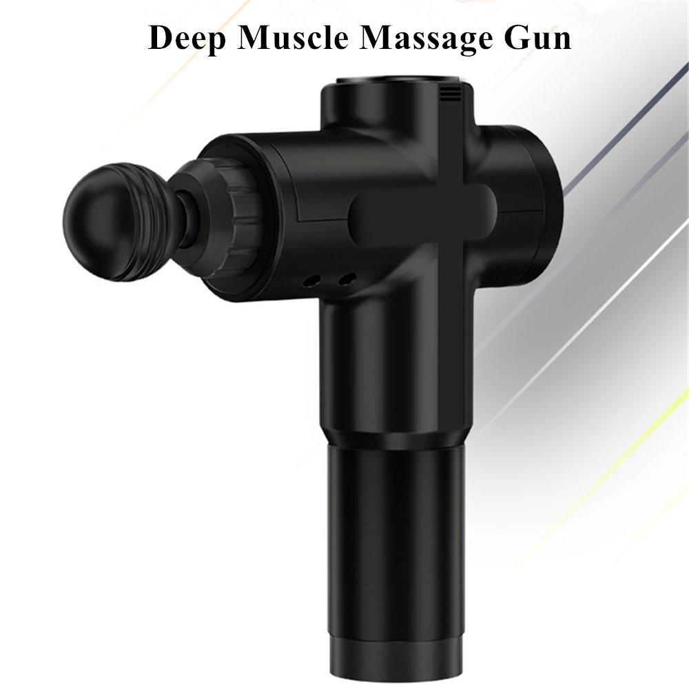 ЖК-дисплей массажный пистолет для тела Электрический массажер мышц головы шеи и