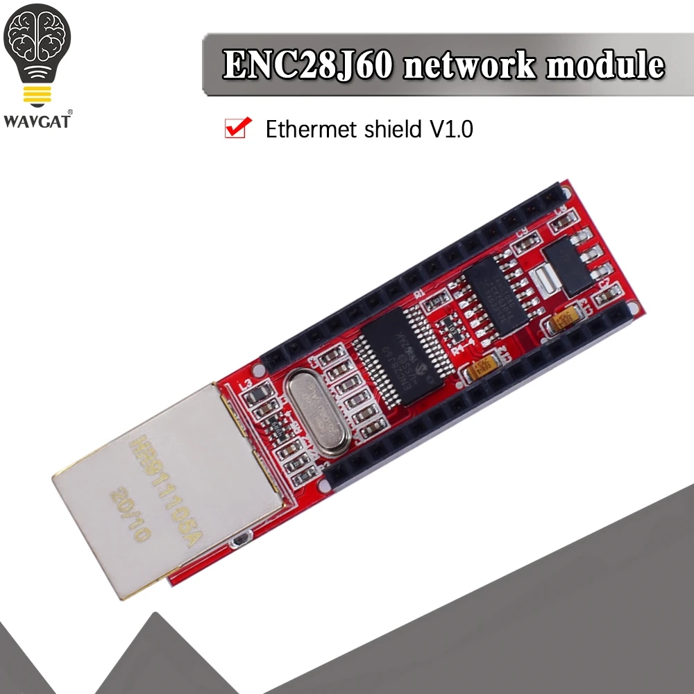 

Плата Ethernet V1.0, 1 шт., для модуля веб-сервера, совместимого с arduino Nano 3,0, RJ45