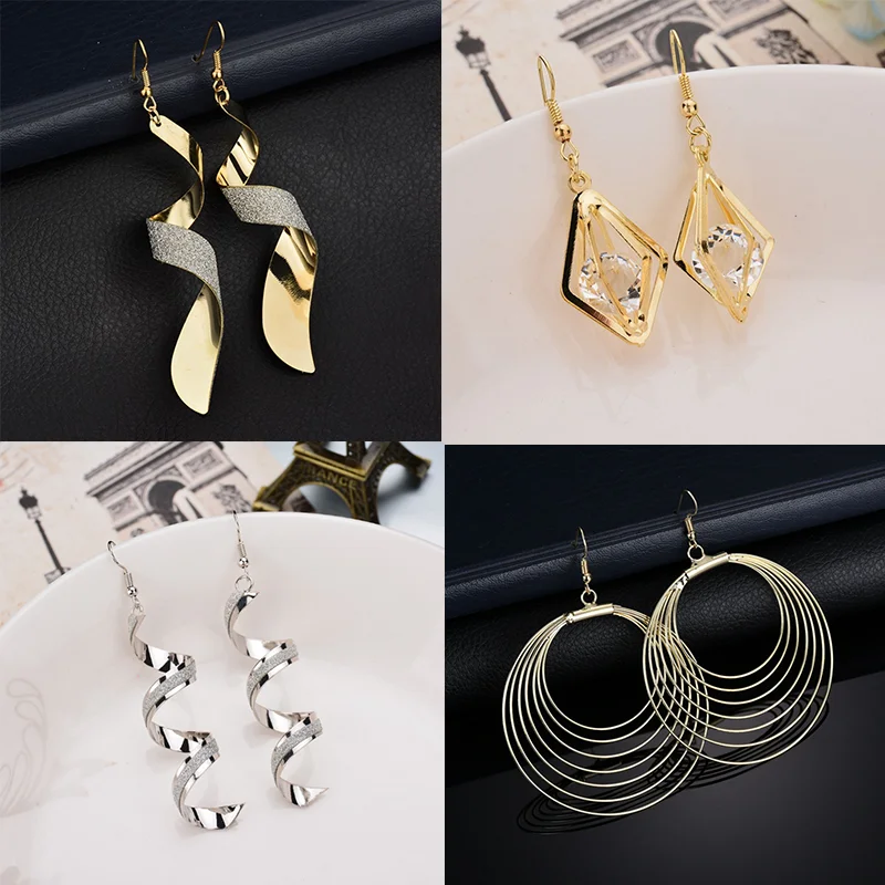 

Винтажные красные и зеленые эмалевые Висячие серьги для женщин с проколотыми ушками корейские женские ювелирные изделия Подвесные серьги ...