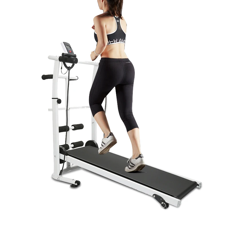 

Black Waist Twist Machine + Sit-ups + Running + LED Dial Three-in-one Purely Mechanical Power Treadmill