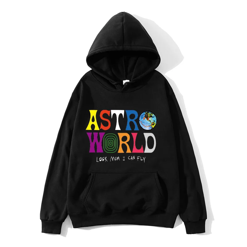 Толстовка с капюшоном TRAVIS SCOTT ASTROWORLD модная толстовка надписью уличная одежда