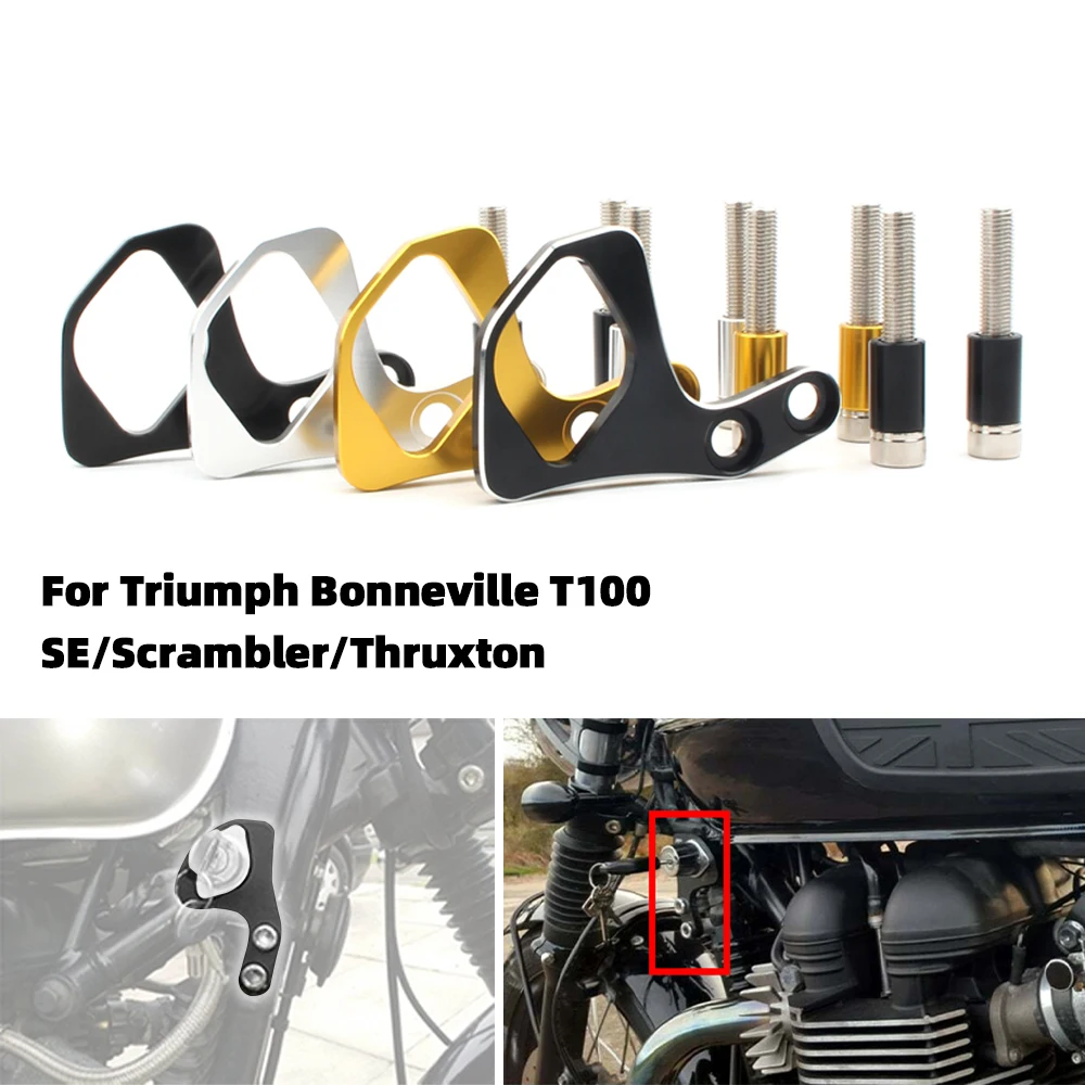 

Motorcycle Ignition Key Left Relocation Bracket For Triumph Bonneville T100 SE Scrambler Thruxton 2001 - 2015 2014 2013 2012 11