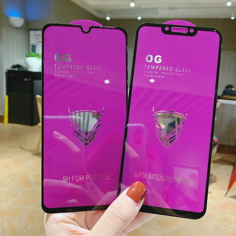 Большой закаленное стекло для huawei Y9 Y6 Y7 Prime honor 20 8X Nova 5 защитный Стекло Y5 Y7 Y9 Prime Экран протектор