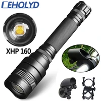 ceholyd xhp160 powerful led flashlight high quality zoomable torch for hunting 18650 battery waterproof camping light lantern