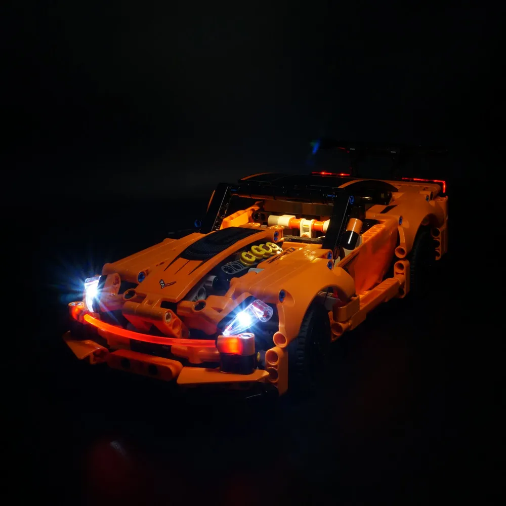Светодиодный светильник комплект для техника серии 42093 Корвет ZR1 игрушка