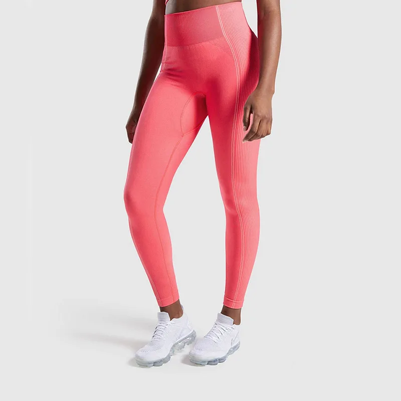 Уличные спортивные женские штаны для йоги с высокой талией пуш-ап дышащие