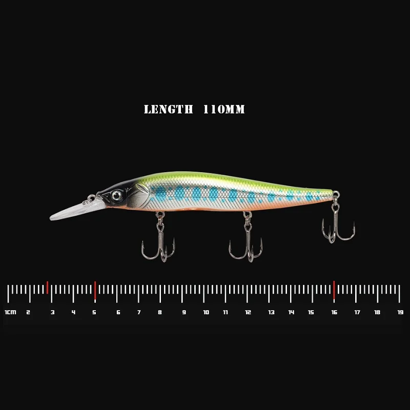 Новый Minnow на высоком каблуке 11 см 14g рыболовная приманка whopper plopper качели глубокое