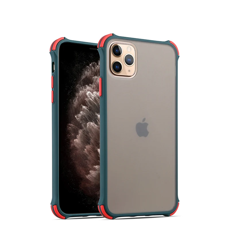 Матовый противоударный чехол для Iphone 11 Pro Xs Max X Xr, Жесткий ПК, прозрачный чехол на заднюю панель для Iphone 7, 8, 6s, 6 Plus, противоударный чехол