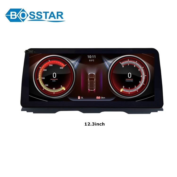 

Автомобильный радиоплеер Bosstar 12,3 дюйма IPS экран 4G Android GPS Dvd мультимедийный стерео для Bmw 5 серии f10 f11