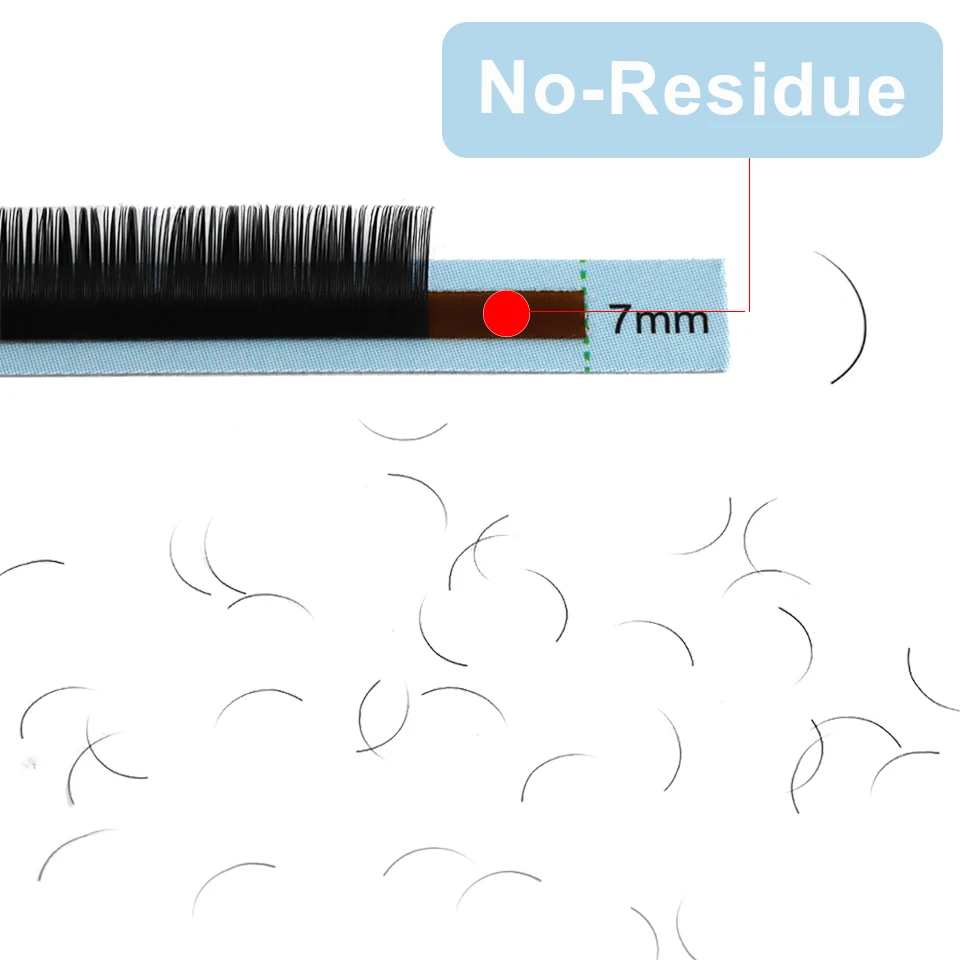Фото ﻿ AGUUD Bottom Lower Individual Lashes 5mm 6mm 7mm Short Length B C CC D Natural Under False Eyelash Extension for Makeup №3