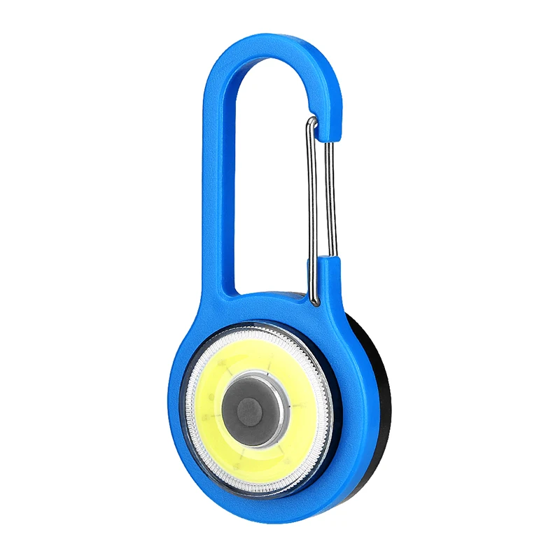 Портативная мини вспышка с карабином COB светодиодная для ключей брелок