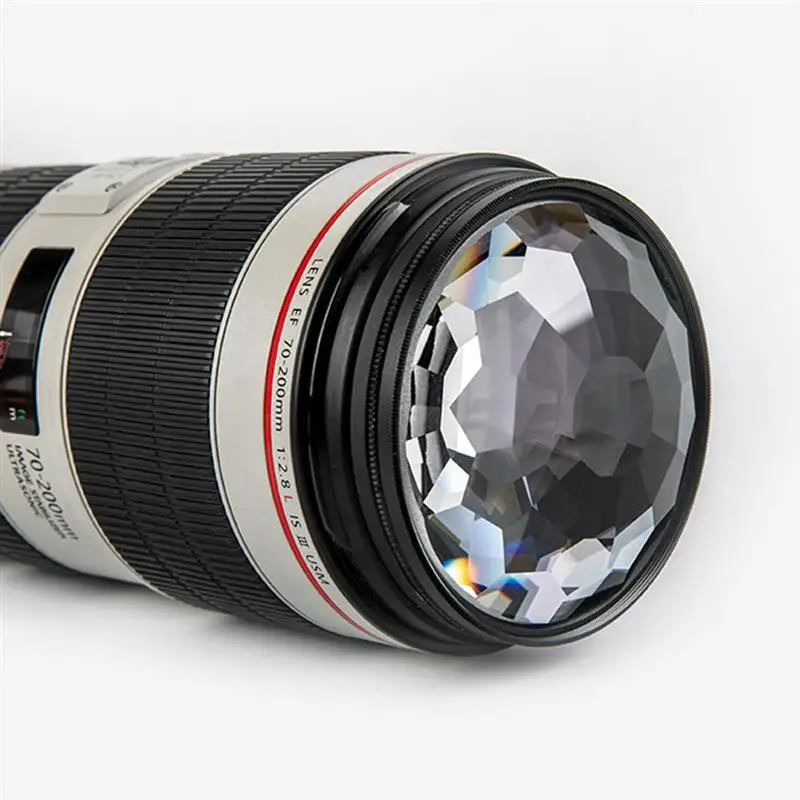 

Camera Lens Filter 77mm Colorful Kaleidoscope Prism Glass Filter For Change Number Of Subjects Photography FX SLR Accessories
