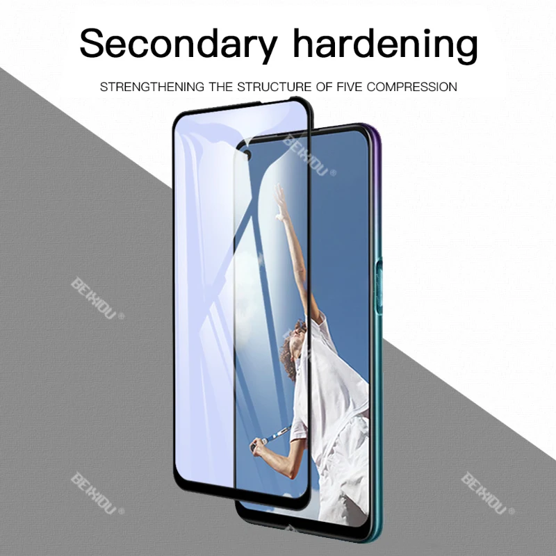 Новое 9D закаленное стекло для Oppo A72 полное покрытие защита экрана стеклянная
