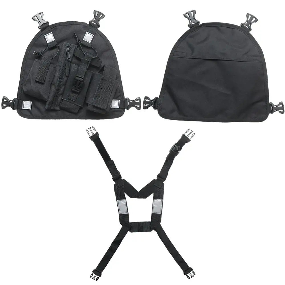 

ABBREE Walkie Talkie Chest Pocket Bags Pack, Harness Backpack Holster Walkie Talkie Carry Case for All radios