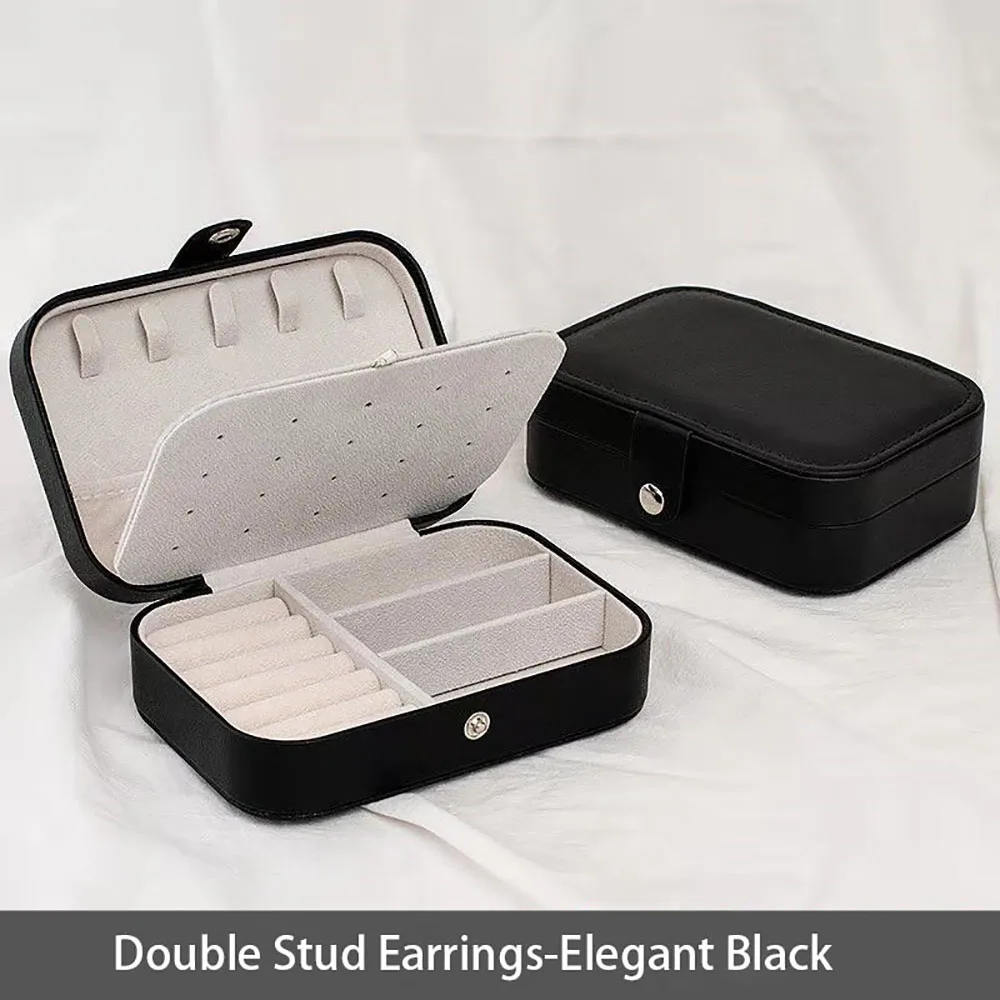 

New Design Portable Large-Capacity Jewelry Box Fashion Earrings Ring Necklace Storage Box For Women With Lock Gift