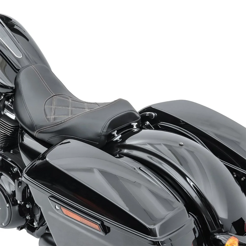 

Сиденье для водителя мотоцикла Low-Profield Solo Touring Seat Для Harley Touring CVO Road Glide Street Electra Ultra FLHTK FLHR FLHX 09 +