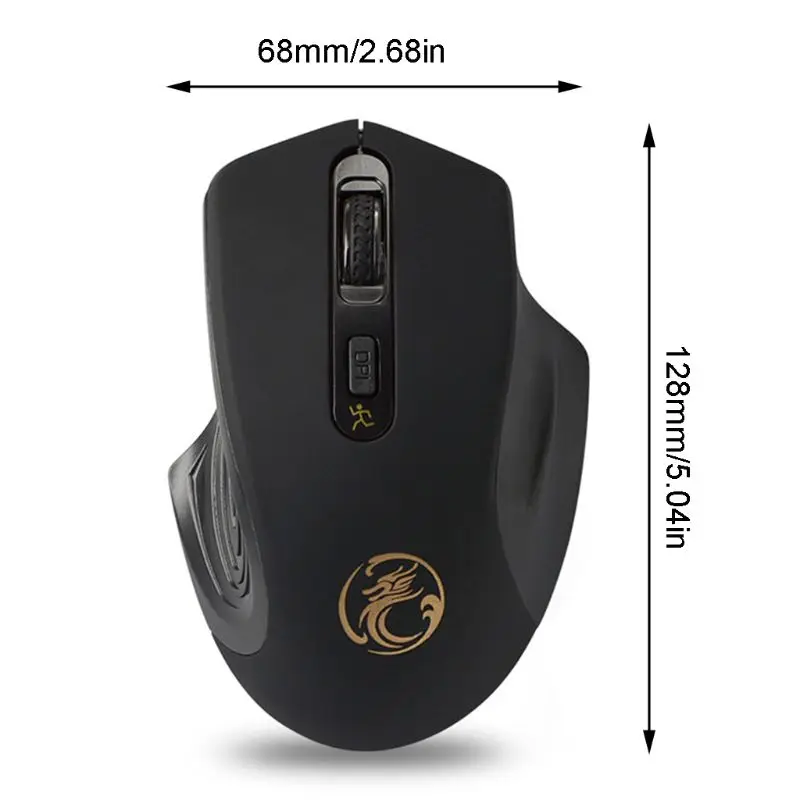 Беспроводная мышь iMice 2 4G 3 уровня DPI регулируемая Бесшумная оптическая для