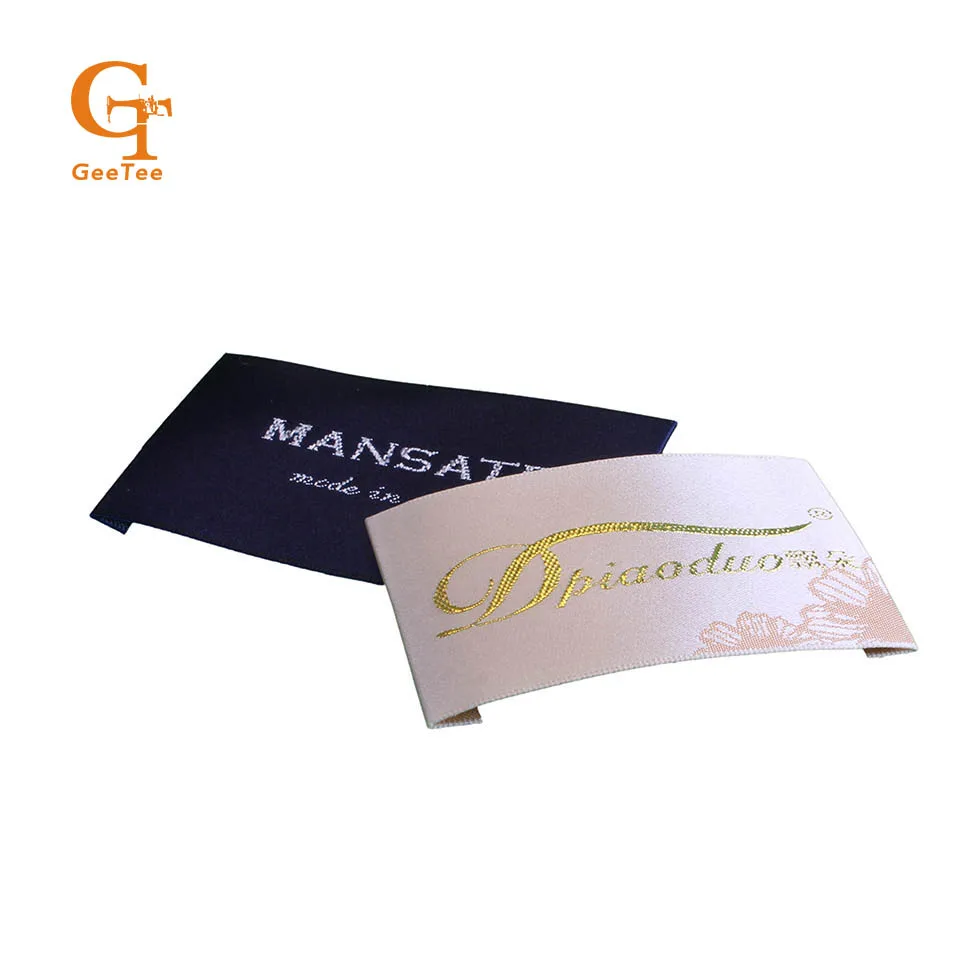 Самоклеящиеся тканые этикетки с логотипом на заказ/заказ для обуви наклейки