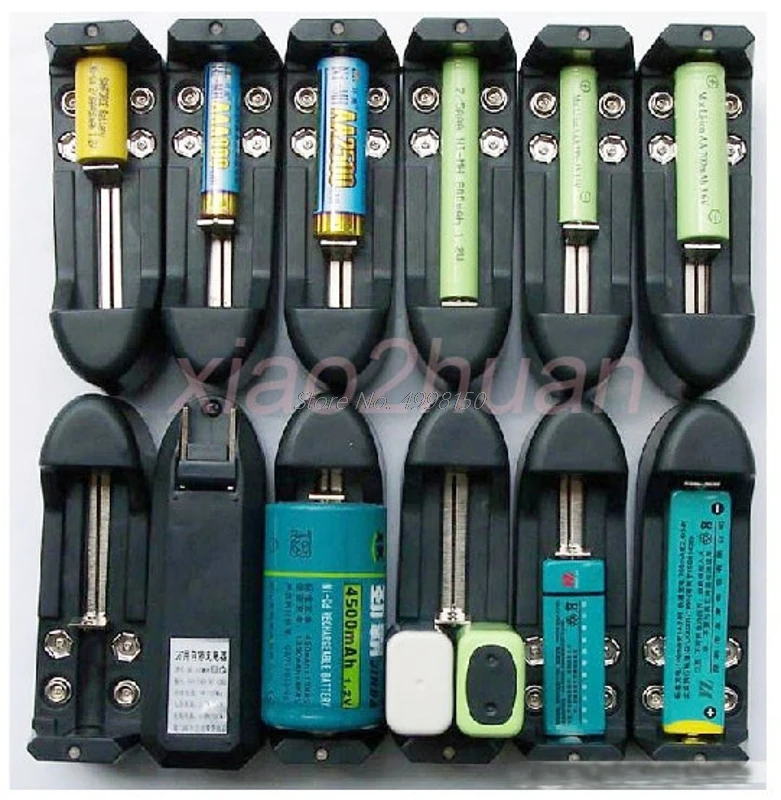 Новое универсальное зарядное устройство для батарей AA AAA Li Ni-Cd NiMH 9 В 18650 Черный