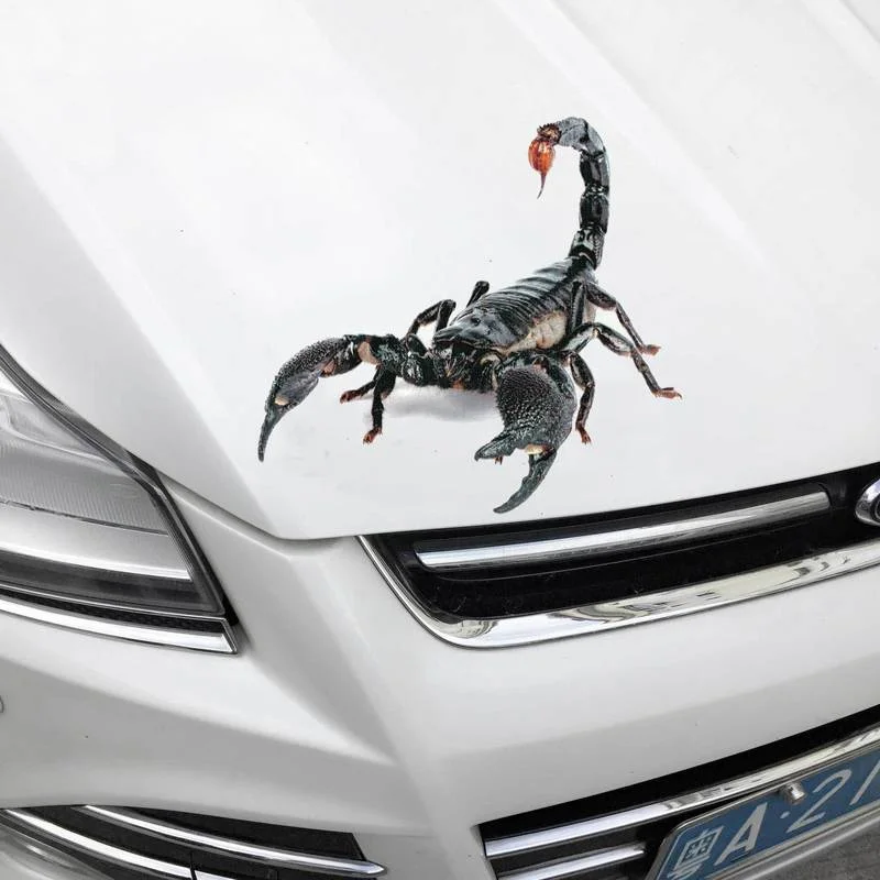 Новинка трехмерная Автомобильная наклейка паук искусственная на хвост
