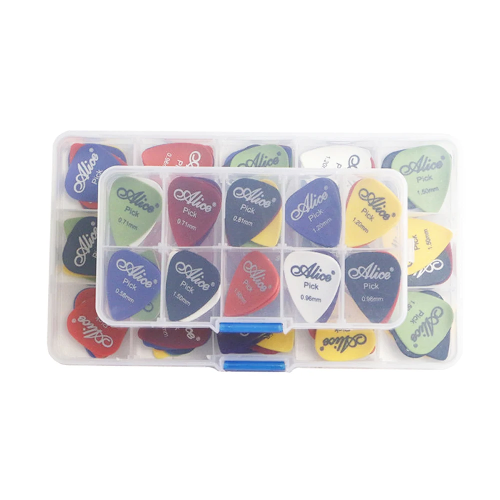 

50/40/30/24pcs Acoustic Plectrum Electric Smooth Guitar Pick Music Instrument Accessories Various Thickness Electric Guitar Pick