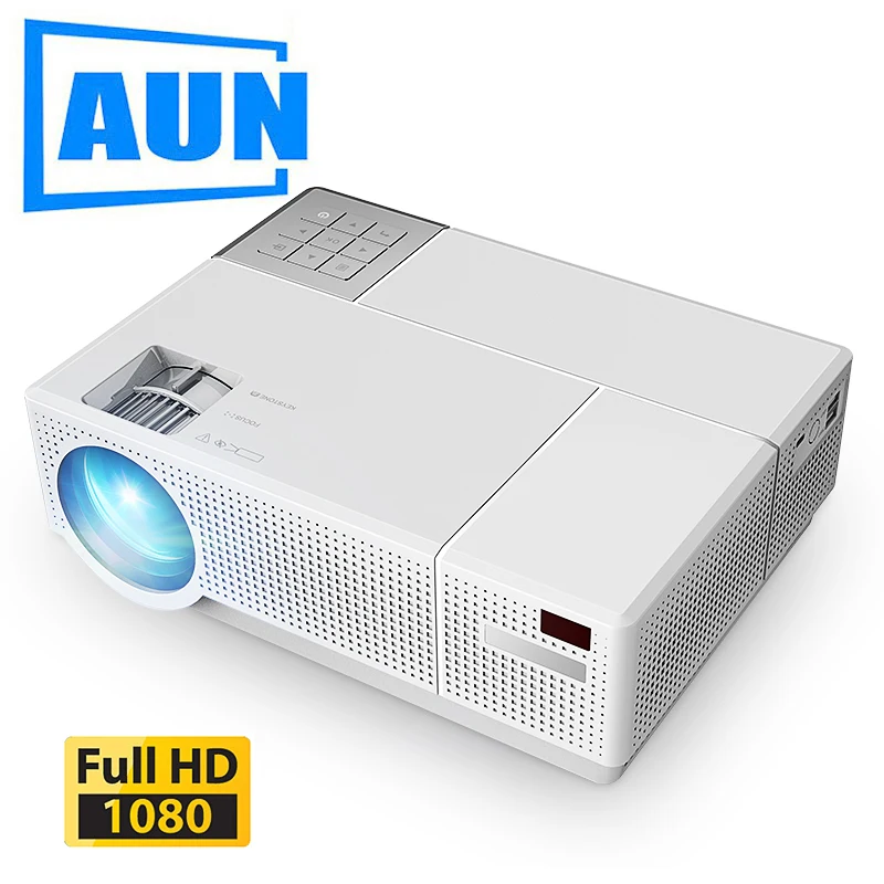 Full HD проектор AUN D70 1920x1080P 6800 люмен мультимедийная система видеопроектор.