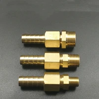 8mm 10mm hose barb to 18 14 38 bsp male thread brass rotary pipe fitting coupler connector adapter